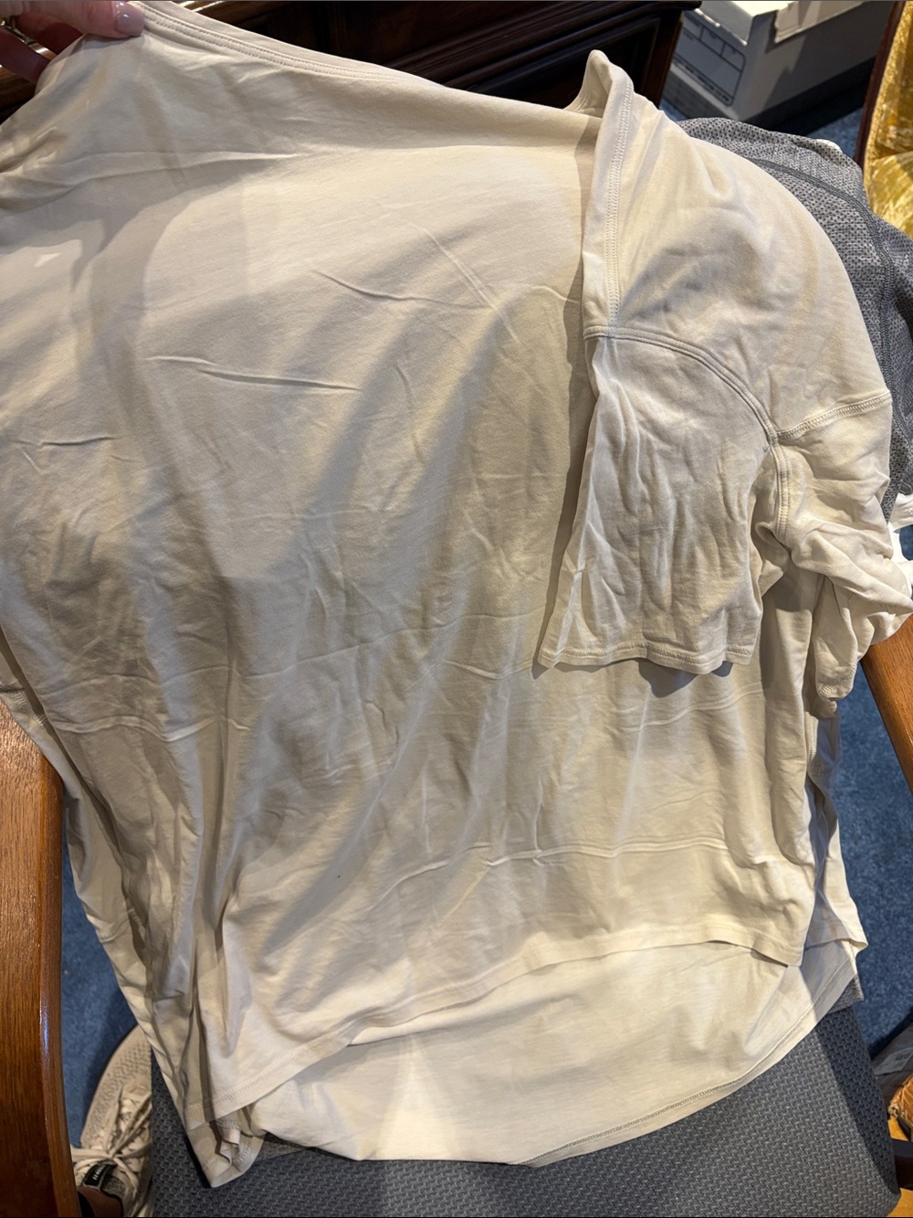 lululemon athletica Cream Short-Sleeve Crew Tee